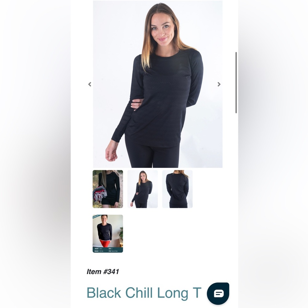 Zyia Black Chill Long T